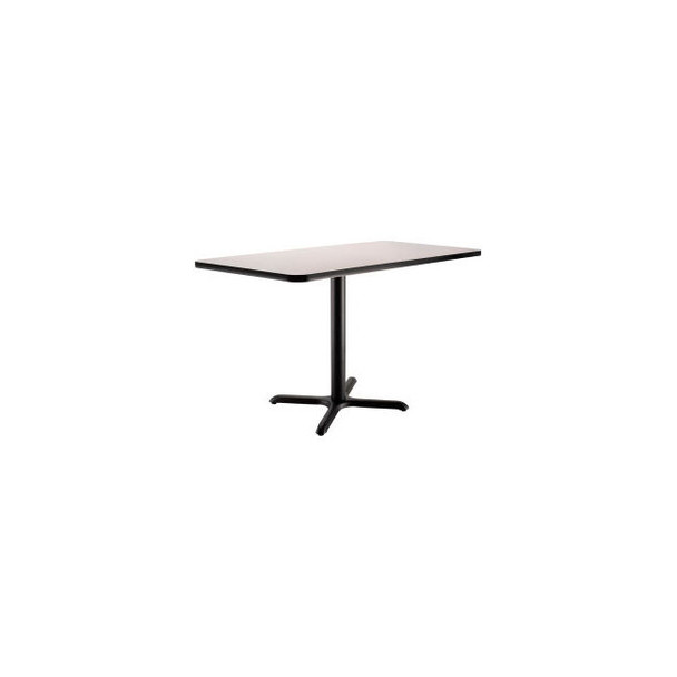 Interion Breakroom Table 48""L x 30""W x 29""H Gray