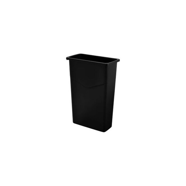 Global Industrial Slim Trash Can 23 Gallon Black
