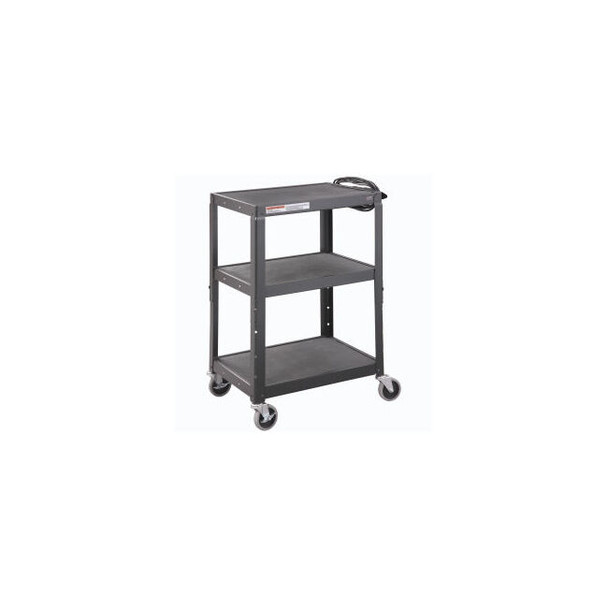 Global Industrial Steel Audio Visual & Instrument Cart Black