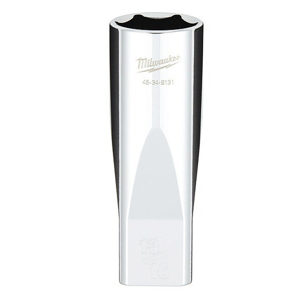 1/2 in. Drive 13/16 in. SAE 6-Point Deep Socket with FOUR FLAT Sides