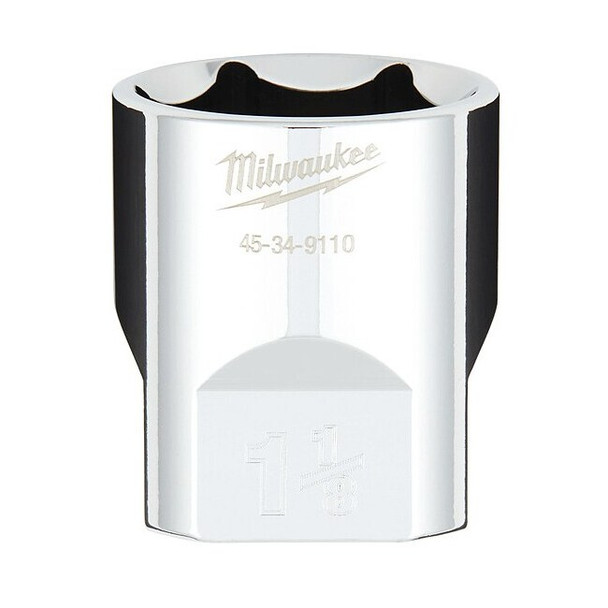 1/2 in. Drive 1-1/8 in. SAE 6-Point Socket with FOUR FLAT Sides
