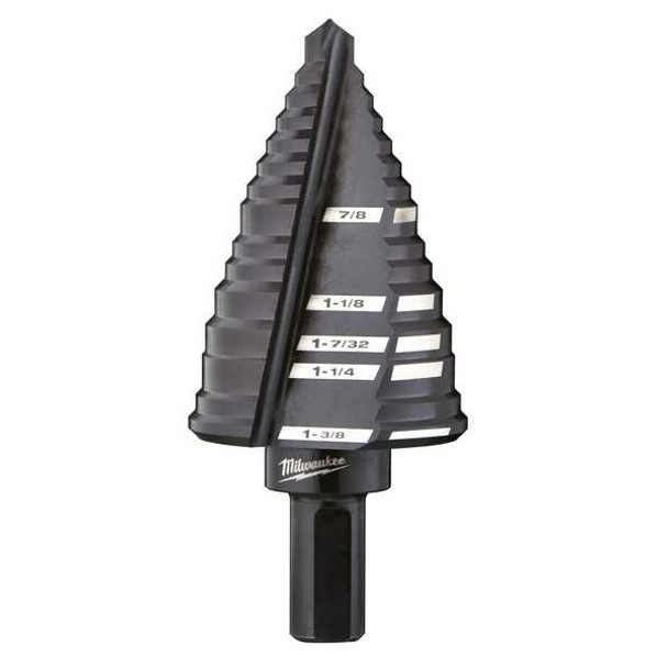 Milwaukee Tool Step Cone Drill,7/8in to 1.375in,HSS 48-89-9212