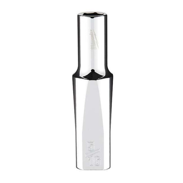3/8 in. Drive 5/16 in. SAE 6-Point Deep Socket with FOUR FLAT Sides