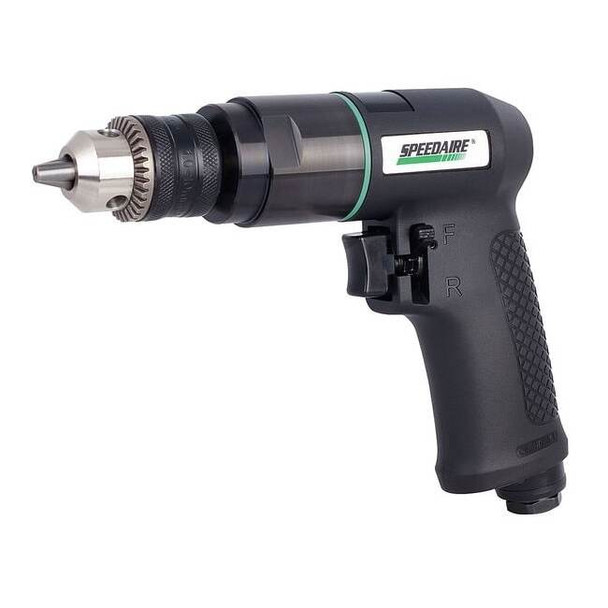 Speedaire Air Drill, Key, 3/8, 1800 RPM, 16 CFM 21AA70