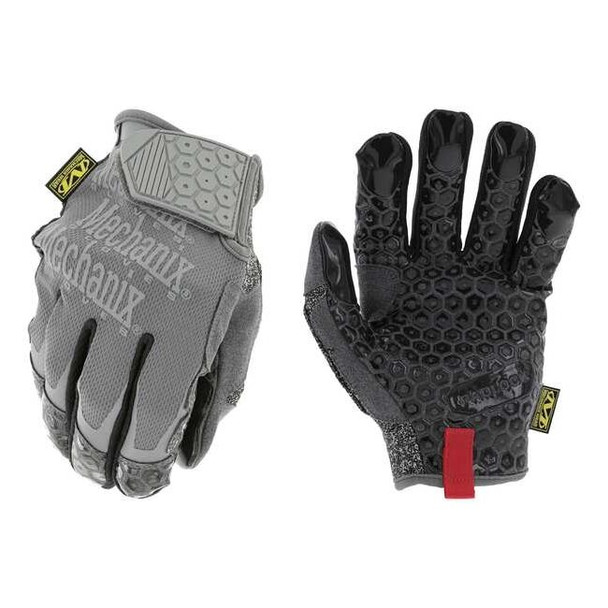 Mechanics Gloves, TrekDry Back, Hook-and-Loop, Gray, 2XL
