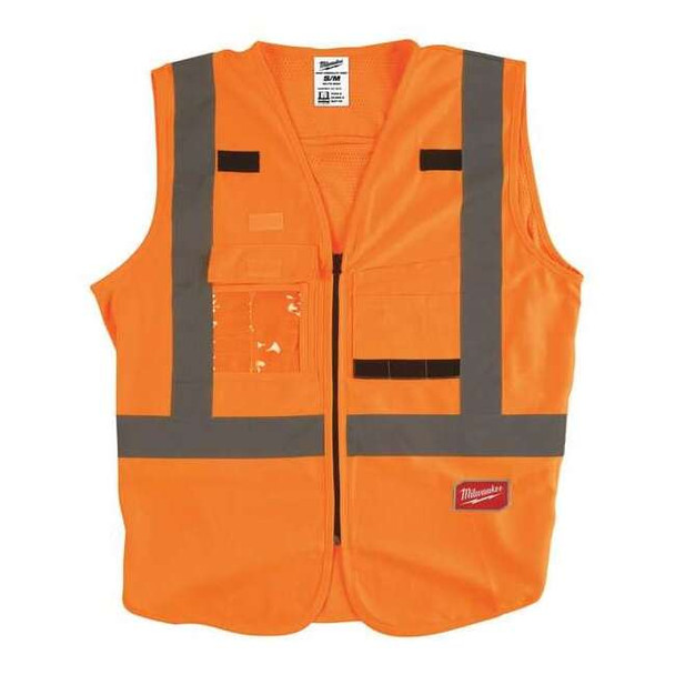 Milwaukee Tool Class 2 High Visibility Orange  Safety Vest - S/M 48-73-5031