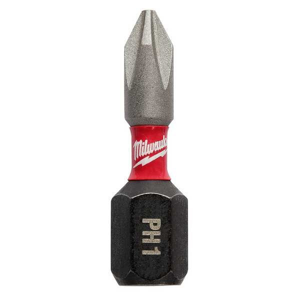 Milwaukee Tool SHOCKWAVE Impact Phillips No. 1 Insert Bits, PK25 48-32-4111