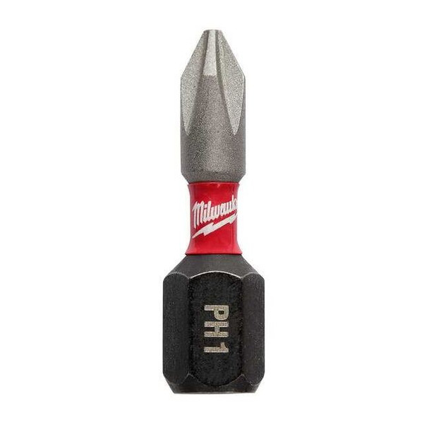 Milwaukee Tool SHOCKWAVE Impact Phillips No. 1 Insert Bits, PK25 48-32-4111