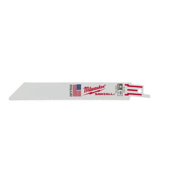 Milwaukee Tool 6" 18 TPI SAWZALL Blades (5 Pk) 48-00-5184