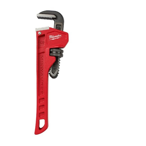 Milwaukee Tool 8 in L 1 in Cap. Cast Iron Straight Pipe Wrench 48-22-7108