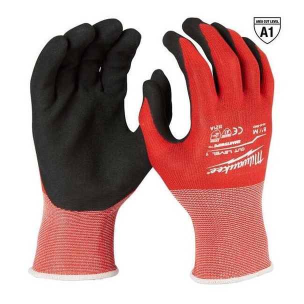 Milwaukee Tool Cut 1 Dipped Gloves - M 48-22-8901
