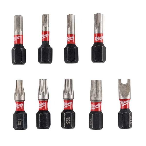 Milwaukee Tool SHOCKWAVE Impact  Security Insert Bit Set - 9PC 48-32-4620