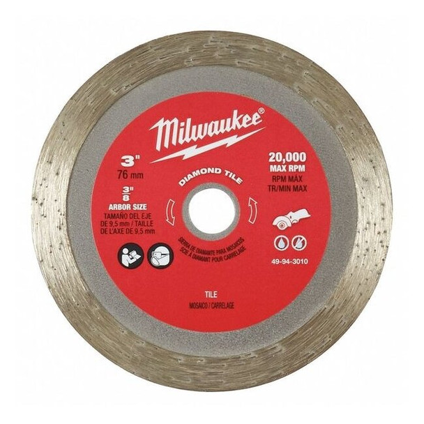 Milwaukee Tool 3" Diamond Tile Blade 49-94-3010