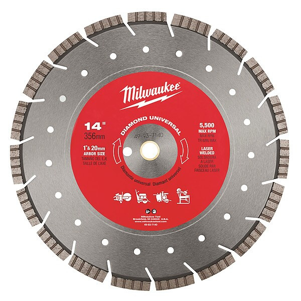 14 in. Diamond Universal Segmented Turbo Concrete and Masonry Cutting Blade
