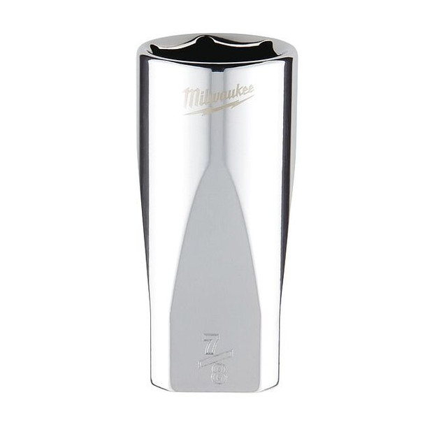 3/8 in. Drive 7/8 in. SAE 6-Point Deep Socket with FOUR FLAT Sides