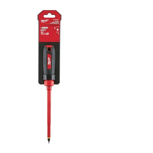 1/4 in. x 6 in. Slotted 1000 Volt Insulated Screwdriver