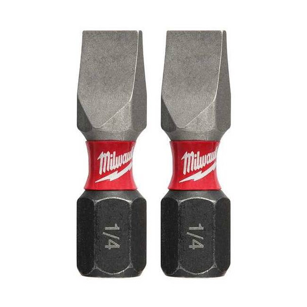 Milwaukee Tool Shockwave Impact Slotted 1/4" Insert Bits (2PK) 48-32-4418