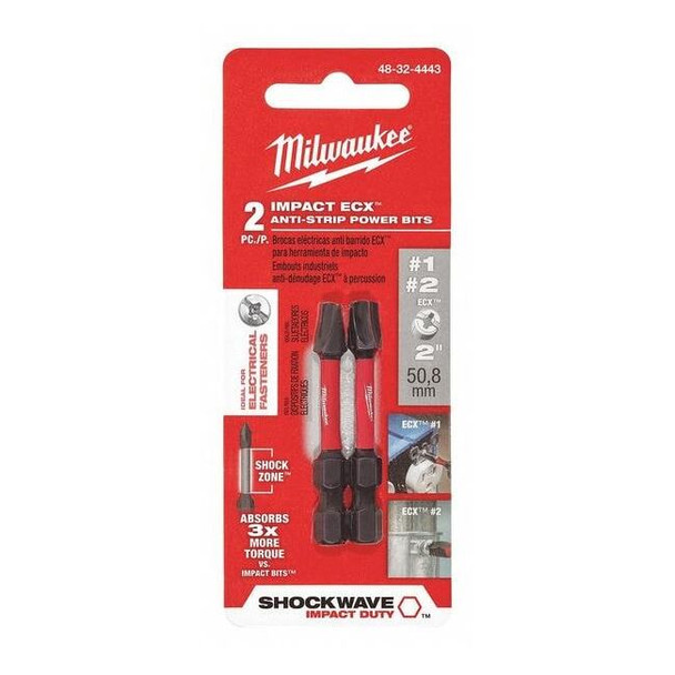Milwaukee Tool SHOCKWAVE 2" ECX Combo Kit, PK2 48-32-4443