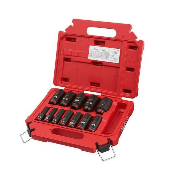 12 pc. SHOCKWAVE Impact Duty 3/8 in. Drive SAE Deep Well 6 Point Socket Set