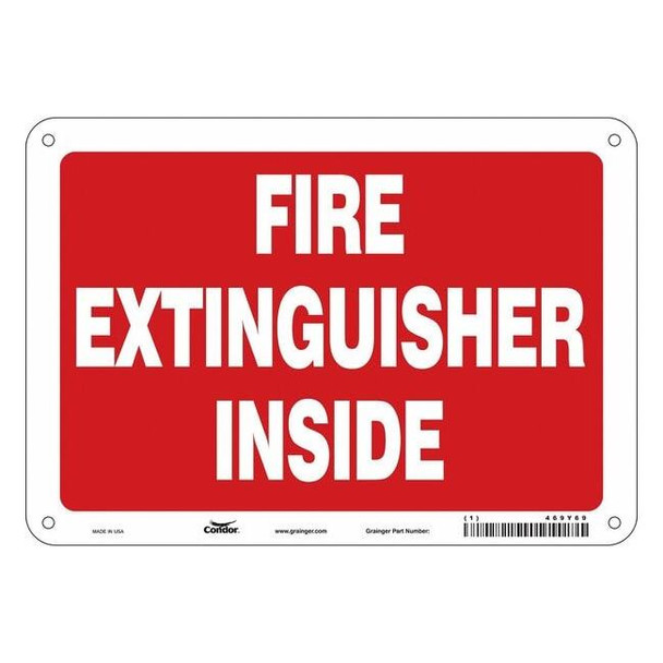 Safety Sign, 7 in Height, 10 in Width, Polyethylene, Vertical Rectangle, English