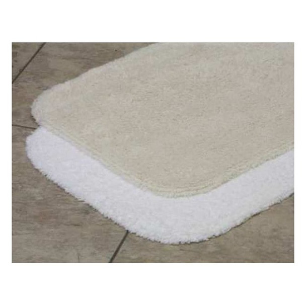 Lacey Mills Bath Rug,Elegance,24x36,28 oz.,White 08297STK