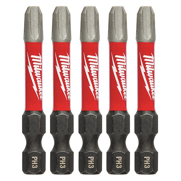 2 in. Phillips No 3 SHOCKWAVE Impact Duty Power Bit (5 pk)