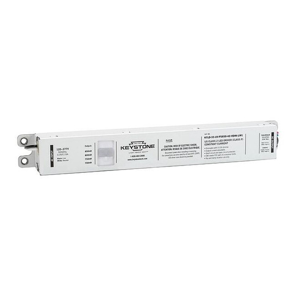 Keystone LED Driver, 0-10V, 9-1/2 in - L, 1PK KTLD-35-UV-PS850-42-VDIM-LM1