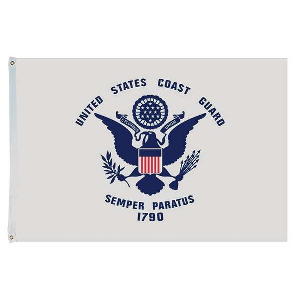 Annin Flagmakers US Coast Guard Flag,4x6 Ft,Nylon 439127