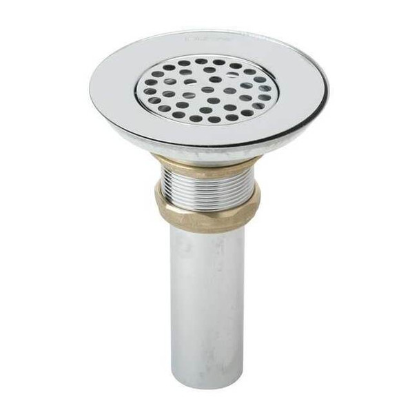 Elkay 3-1/2" Drain Nickel Plated Brass Body Strainer and Tailpiece LK18