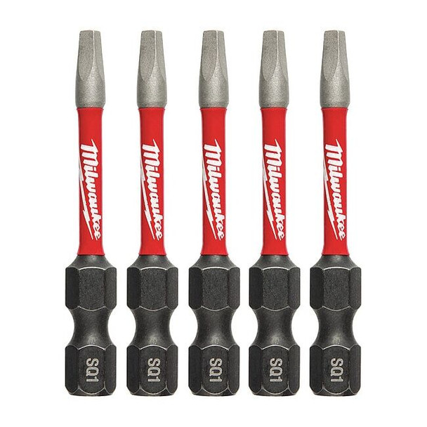 2 in. Square Recess No 1 SHOCKWAVE Impact Duty Power Bit (5 pk)