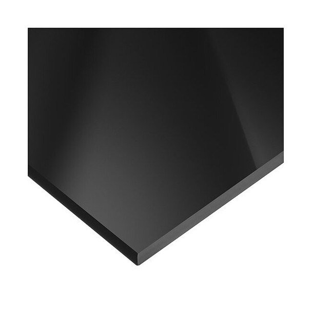 Black Cast Acrylic Acrylic Sheet 12" L x 12" W x 1/4" Thick