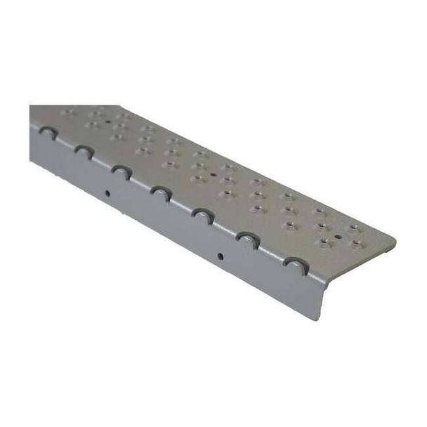 Handi Treads Stair Nosing Aluminum Gray, 48 in W x 1/4 in Thick NSN122748GY0