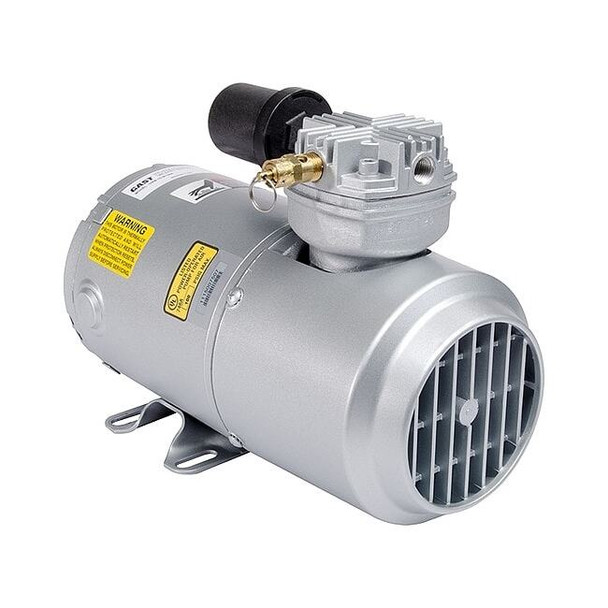 Gast Piston Air Compressor, 0.333 hp, 1 Phase 2HAH-251-M322A