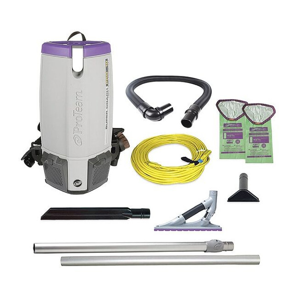 Super Coach Pro 10, 10 qt. Backpack Vacuum w/ ProBlade Carpet Tool Kit