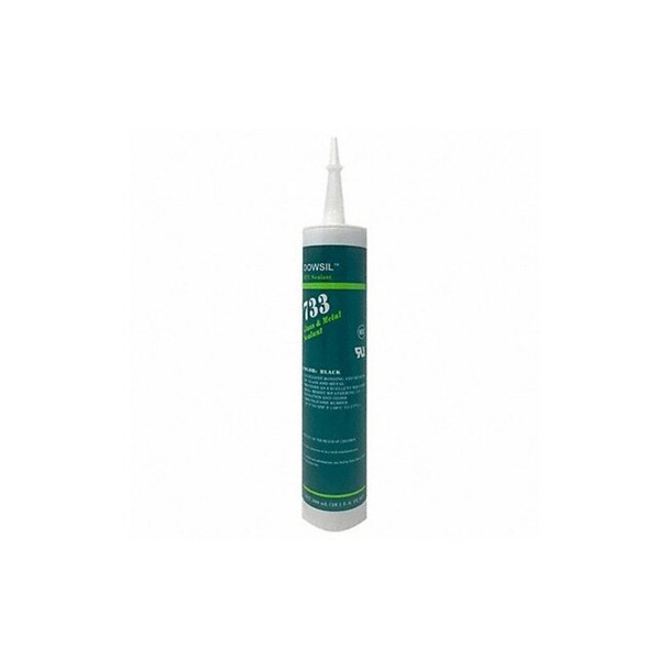 Dowsil Silicone Sealant,Aluminum Gray,733 99179264 Dowsil Silicone Sealant,Aluminum Gray,733 99179264