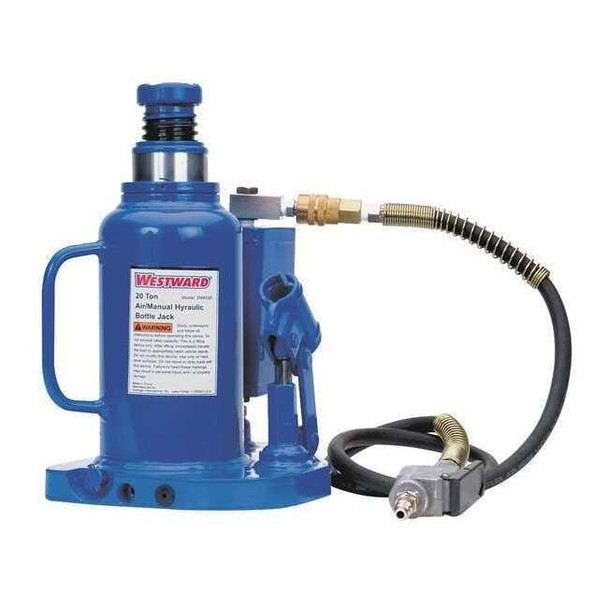 Westward Bottle Jack,20 Ton,9 3/4-18 3/4 In Lift 1ZKX8