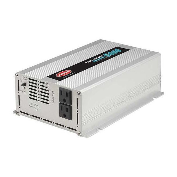 Power Inverter, Pure Sine Wave, 1,200 W Peak, 600 W Continuous, 2 Outlets
