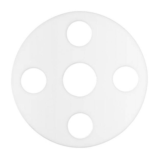 Full Face PTFE Flange Gasket for 1" Pipe, 1/8" Thick, No 150