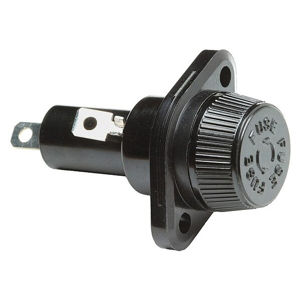 Fuse Holder, CC UL Class, 600V AC Volt Rating, 1 Poles, Quick Connect