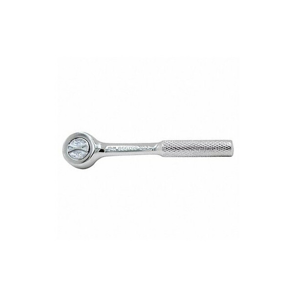 1/4" Drive 120 Geared Teeth Round Hand Ratchet, Chrome