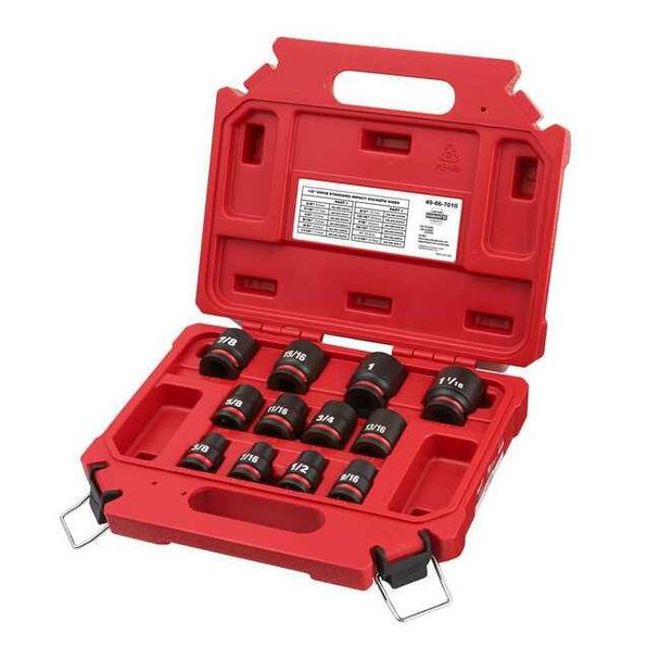12 pc. SHOCKWAVE Impact Duty 1/2 in. Drive SAE Standard 6 Point Socket Set