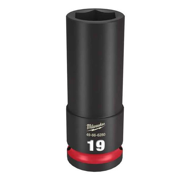 19mm SHOCKWAVE Impact Duty 1/2 in. Drive Deep Well 6 Point Impact Socket