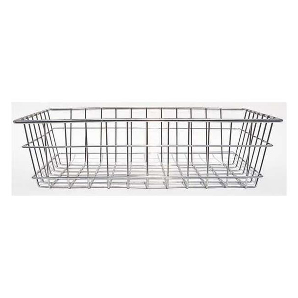 Marlin Steel Wire Products Rectangular Storage Basket, Steel, Silver 00-150A-12