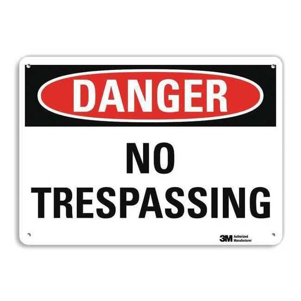 Lyle Danger Sign,4 Hole Mount,10in W x 7in H, U3-1870-RA_10X7 U3-1870-RA_10X7