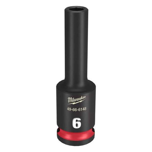 6mm SHOCKWAVE Impact Duty 3/8 in. Drive Deep Well 6 Point Impact Socket