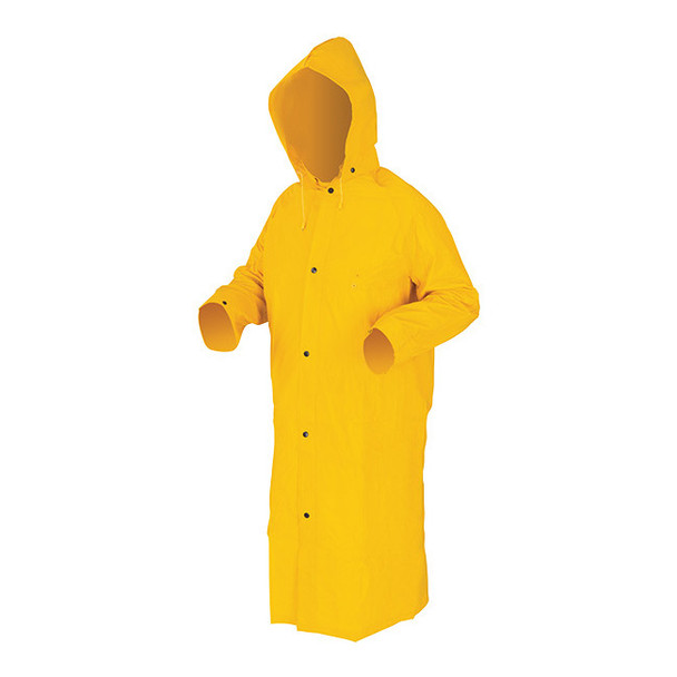 MCR Safety® Classic Plus 2-Piece Raincoats, 49", 3X-Large, Yellow, 1/Each