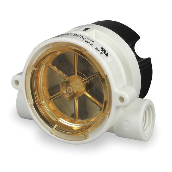 Gems Sensors 3/4" FNPT SPDT Liquid Flow Switch 24VDC 5 to 30 gpm RFS, 180395