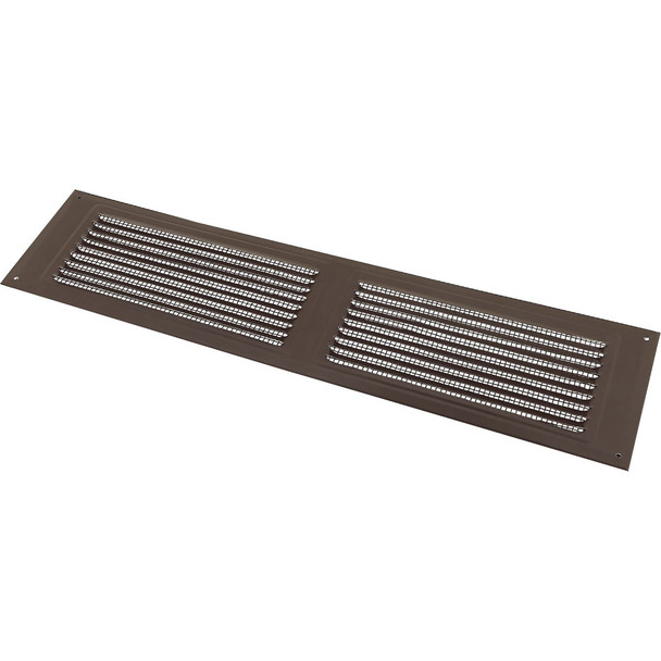 NorWesco 16 In. x 4 In. Brown Galvanized Soffit Ventilator 556146