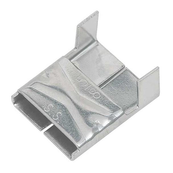 Band-It BandingClip,StainlessSteel,Flat,PK50 GRC155