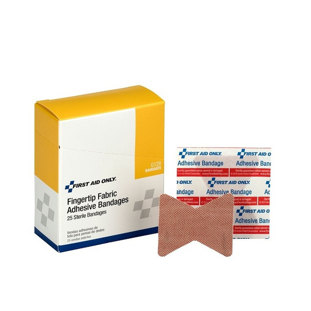 Fingertip Fabric Bandages, 1 3/4" x 3", 25/Box